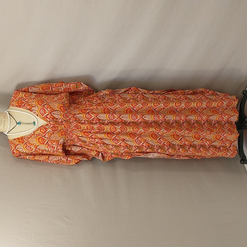 Rujuta Sheth Marley Caftan Sustainable Anthropologie Bright Colors Tribal Print